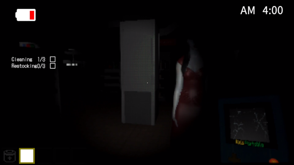 Night Portable entity hiding in shadows.